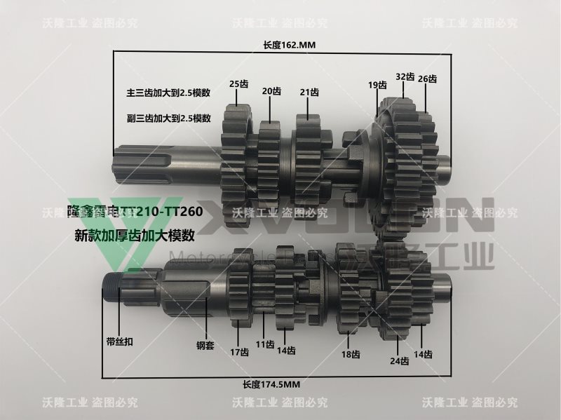 隆鑫雷电TT210-TT260新款